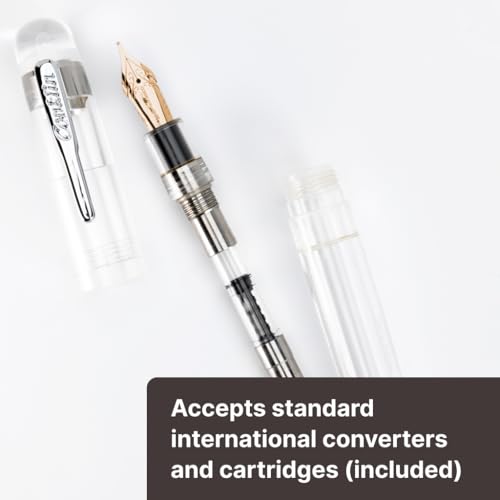 **Ink**.                                     Conklin All American Demo Blue Special Eyedropper Edition Fountain Pen - 14K Flex Solid Gold Nib - Dynamic Flexibility & Crystal Blue Elegance - Ideal Gift for Writers & Collectors