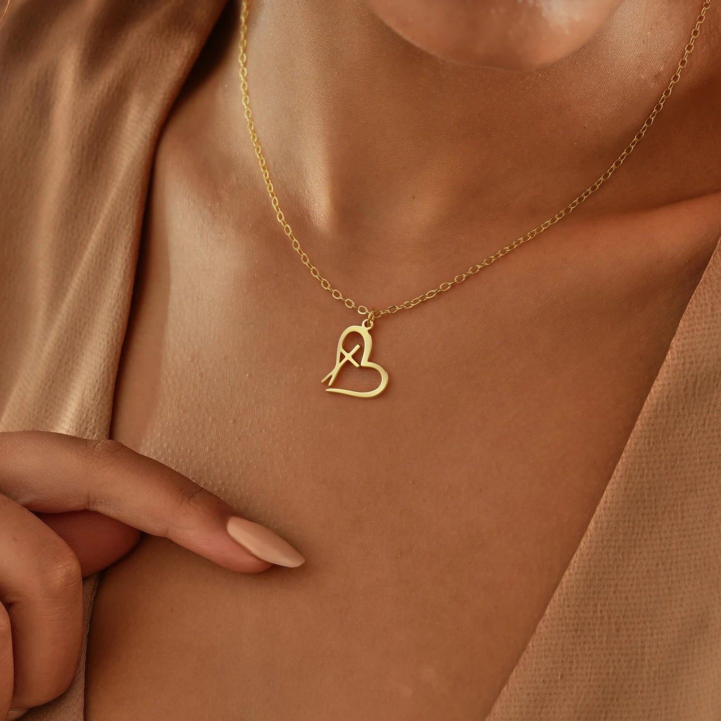 **Adorn**.                                  Cross Necklace for Women 14K Real Gold Silver Plated Dainty Small Cross Pendant Choker Simple Trendy Cute Cross Charm Chain Necklace Easter Basket Stuffers Baptism Religious Faith Jewelry Gift